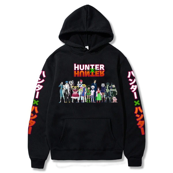 Hunter X Killua Zoldyck Baka - Men's Long Sleeve Hoodie Classic Streetwear | Мужская одежда