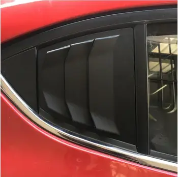 

2PCS ABS Carbon Fiber Car Side Window Door Louver Scoop Frame Sill Trim Cover For Mazda 3 AXELA 2014 2015 2016 2017 2018 2019