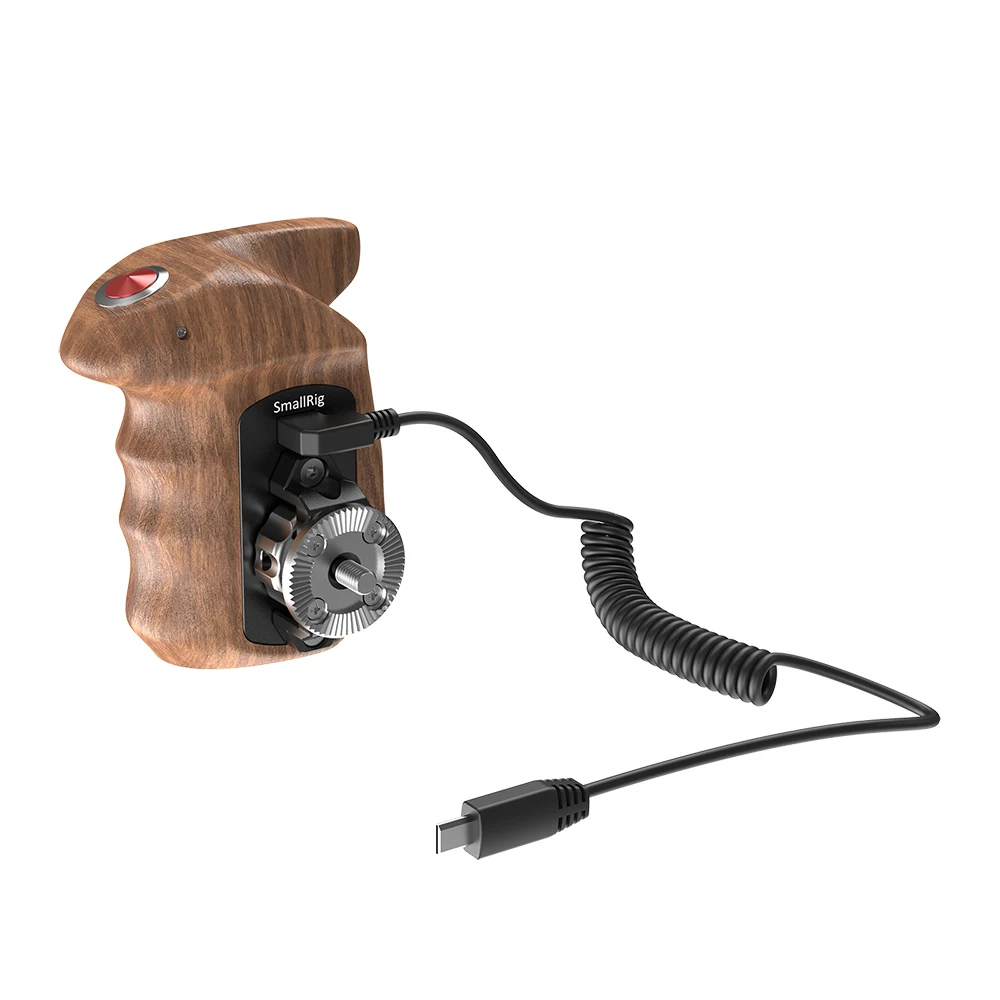 SmallRig A7III A7RIII Kamera Rechte Seite Holz Hand Grip mit Rekord Start/Stop Remote Trigger für Sony Spiegellose Kameras 2511