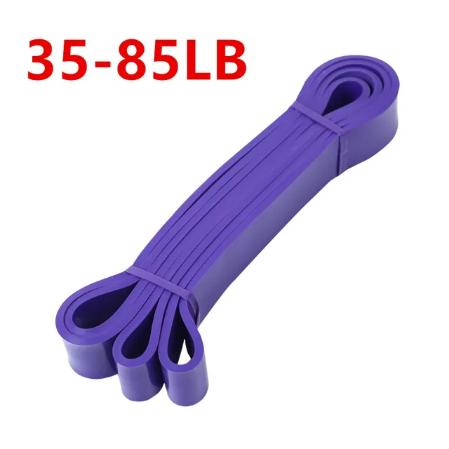 Resistance Bands Exercise Elastic Natural latex Workout Ruber Loop Strength rubber band for Fitness Equipment Training Expander purple