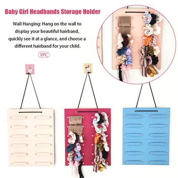 

Hanging Storage Bag Display Space Saving Organizer Home Decor Hair Tie Bedroom Fixing Wall Door Headbands Holder Baby Girl
