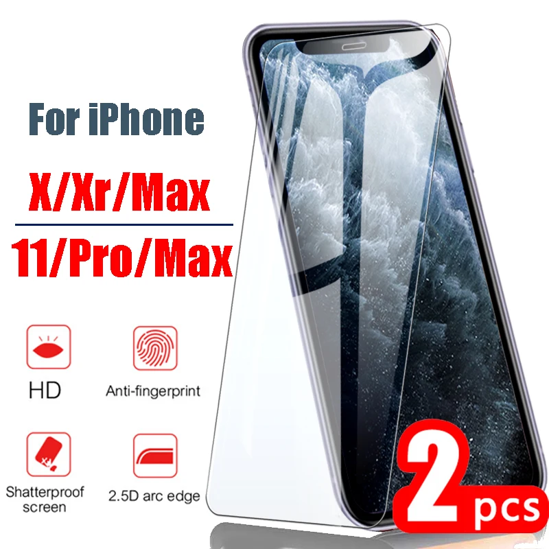 Бронированное стекло для Apple iPhone 11 pro max x xs xr Защитная пленка экрана s на i phone 10 xmax