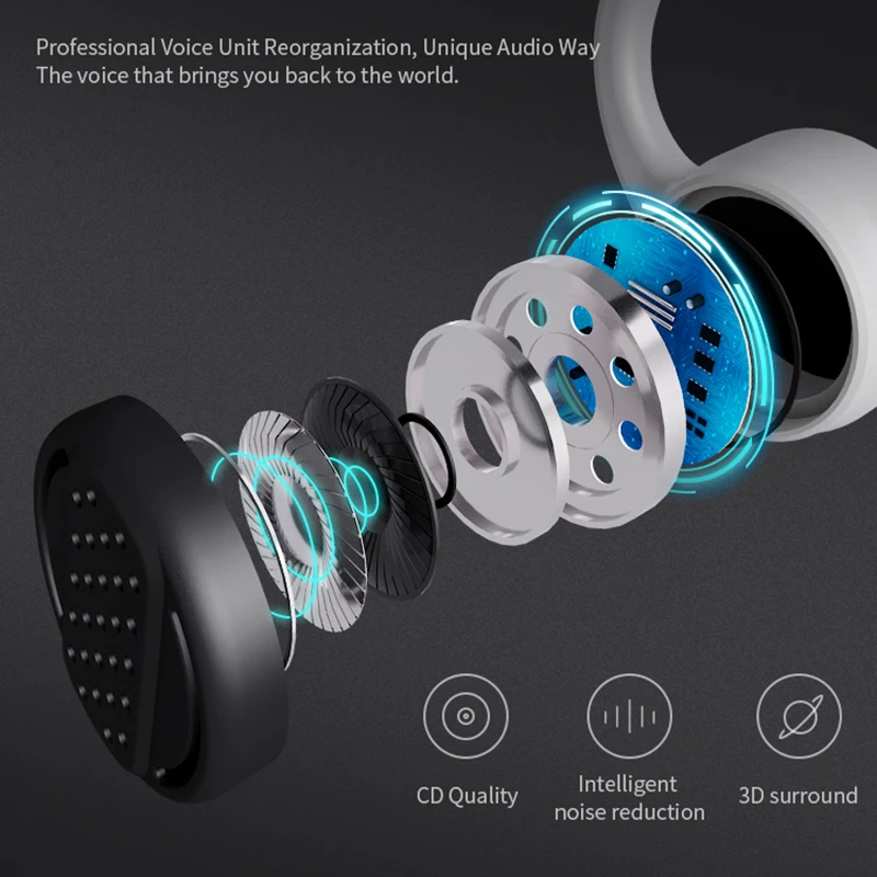 Беспроводные наушники с костной проводимостью Wear V9 Bluetooth 5 0 уличная спортивная