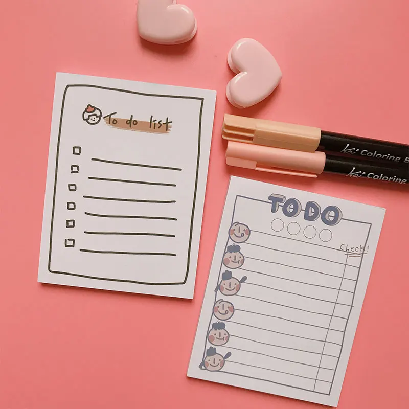 50 листов Kawaii To do list дневник-блокнот для заметок DIY Блокнот N Times Sticky Notes корейские канцелярские принадлежности для офиса Планировщик подарок