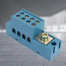 QFJ6/JHSD-4 однофазный 1 в 4 из электрическая строка терминала измерительный Соединительный ящик водонепроницаемый DIY Соединительный корпус