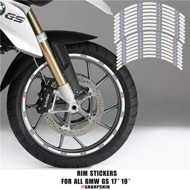 Spin R1200 GS Rim Stickers - Adventure Effects