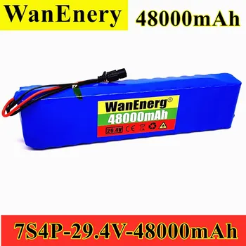 

18650 7S4P 29.4V 48000mah 29.4V FOR Lithium-ion battery pack Built-in BMS electric bike unicycle scooter wheelchair motor
