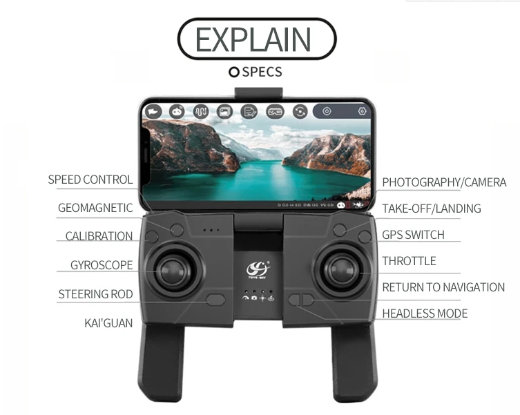 Дрон 4k HD камера gps S167 Дрон 5G WiFi FPV 1080P RC вертолет полёт 20 минут Складная рукоятка профессиональная