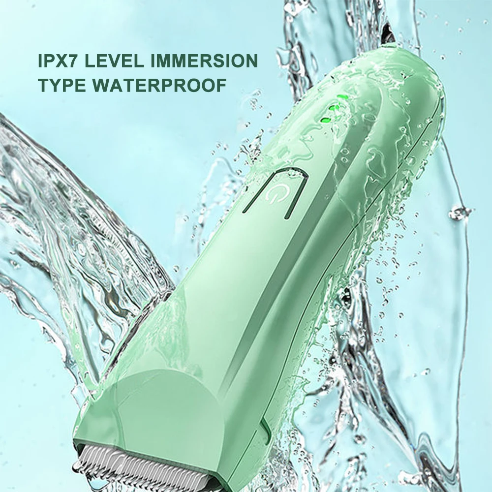 Baby Hair Trimmer Adult Mute Waterproof Kids Hair Clipper Sleep Haircut Home-Use No Oil IPX7 Waterproof Detachable