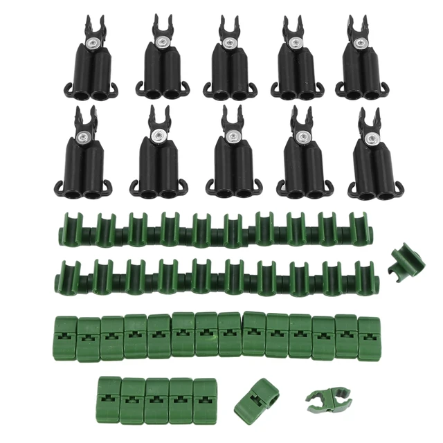 50 db Állítható Növényi Rácsos Csatlakozó -Tétek Klip A Kertészeti Téthez Fém Acélüzem Támogatja Mászást (8 Mm) Cnim Hot - Image 2