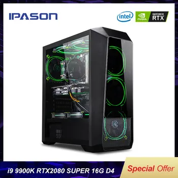 

IPASON Powerful Gaming Computer Intel 9th Gen Core I9 9900K RTX2080 Super 8G Graphics Card High Performance Gaming Desktop PC