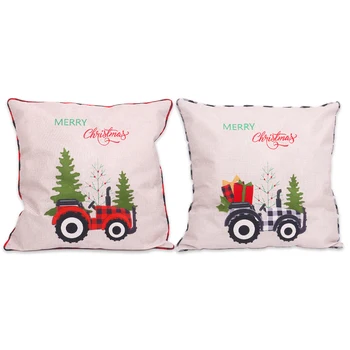 

Christmas Tractor Decoration Pillowcase/Christmas Home Decorations/Home Decor/DIY House/Christmas Decorations