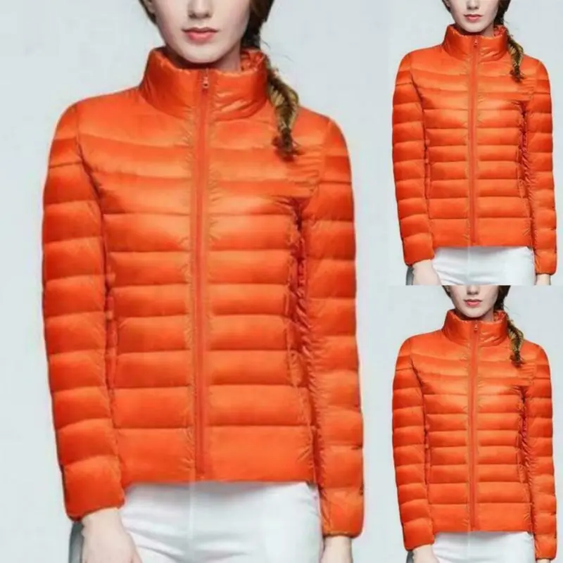 Женская легкая куртка Uniqlo на утином пуху, зимняя верхняя одежда, пальто-пуховик, новая мода