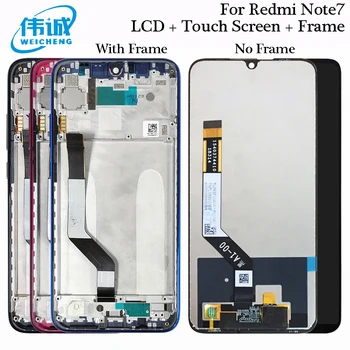 

For Xiaomi Redmi Note 7 LCD Display Touch Screen Digitizer Assembly With Frame For Redmi Note7 Display Note 7 Pro Screen Replace