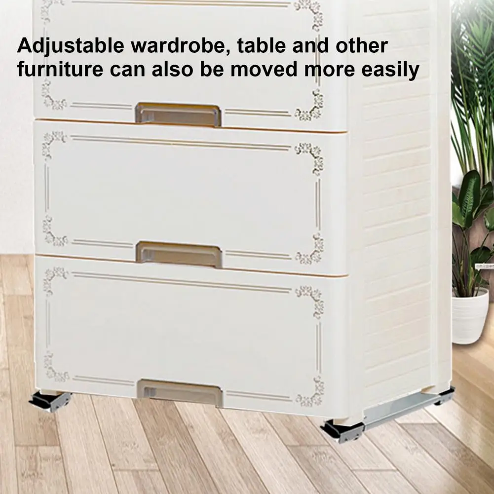 2Pcs Practical Mobile Durable Refrigerator Base Practical Washing Machine Bracket for Moving Washing Machine Bracket