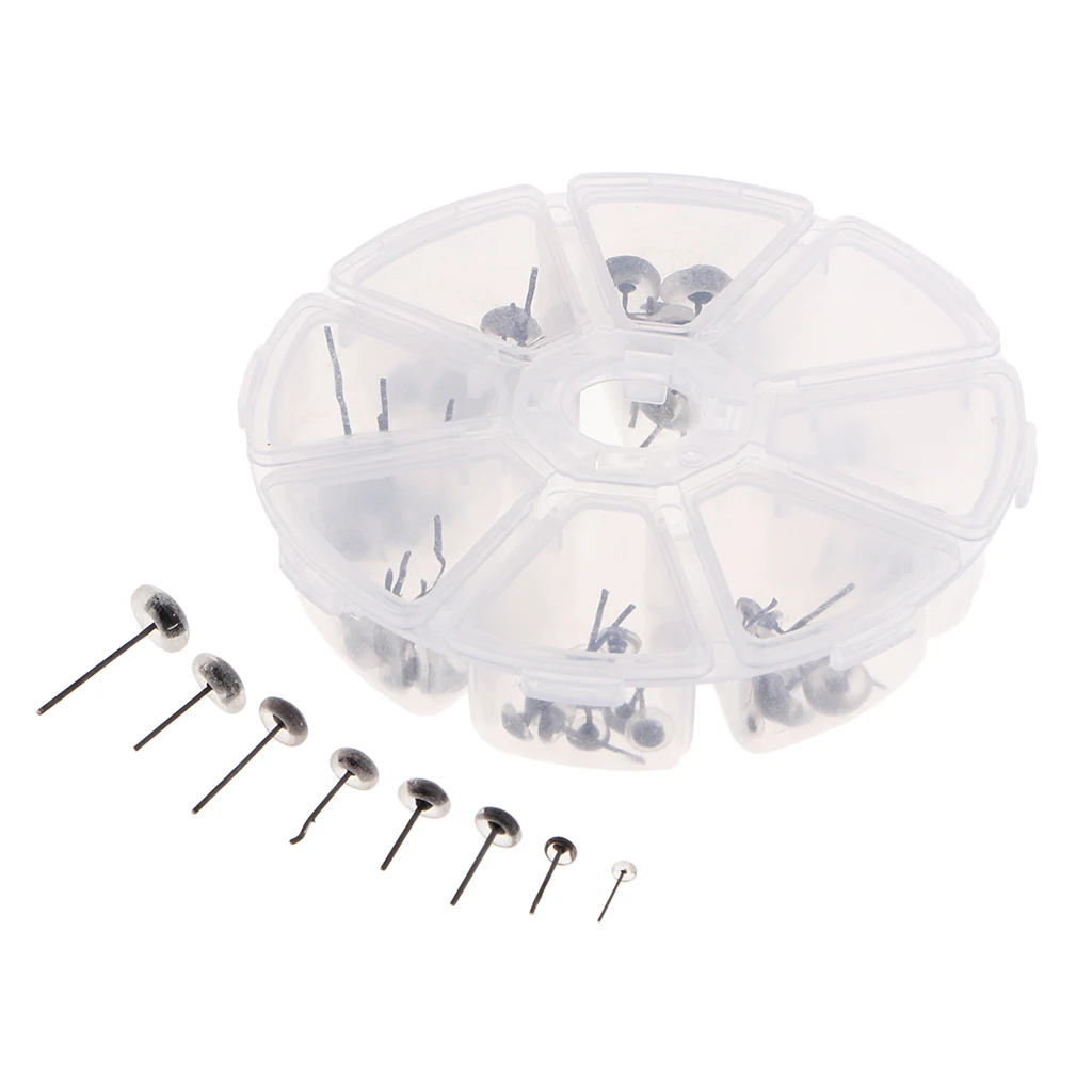 80 Pieces Lots in Box 3/4/5/6/7/8/9/10mm Glass Eyes Clear Glass Safety Eyes For Teddy Bear/Dolls/Toy Animal/Felting/Sewing