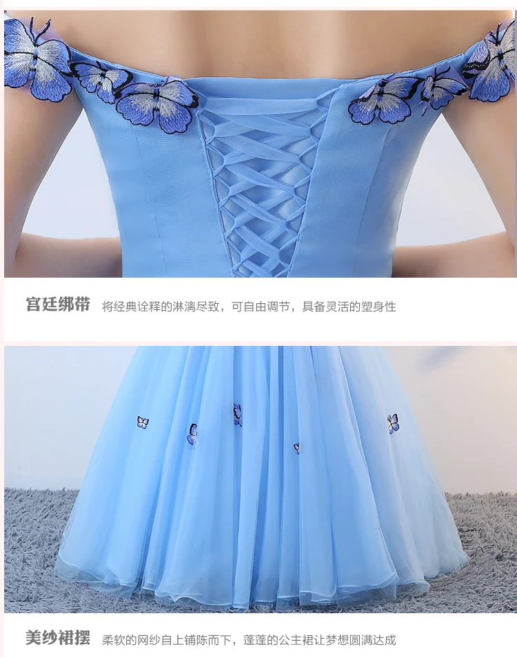 Vestidos De 15, бальные платья, милые 16, короткие рукава, вырез лодочкой, длинные небесно-голубые Бальные платья, 3D цветы, для Бальные платья 15 лет