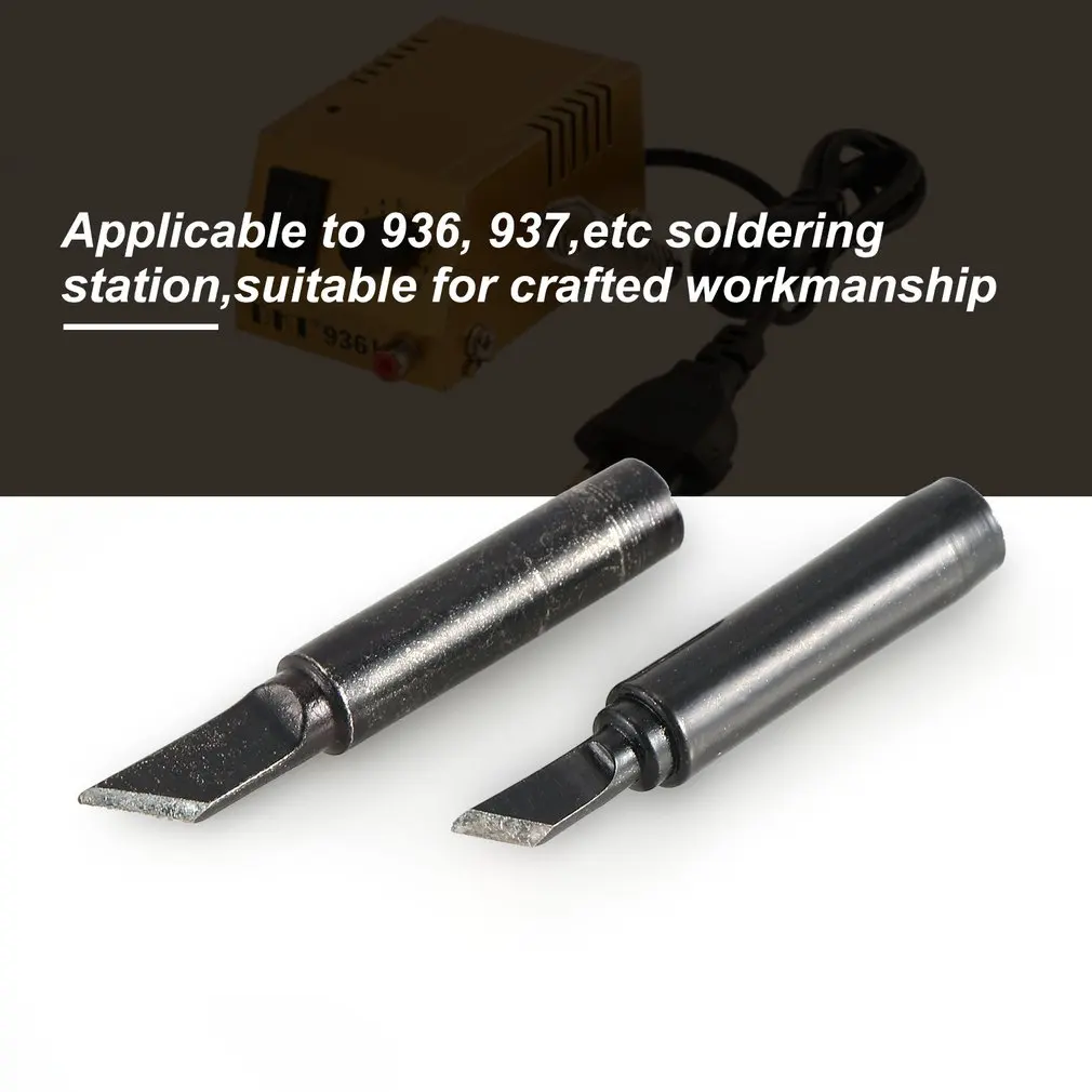 6PCS 900M Solder Soldering Iron Tip Replacement Rework Station Tool Copper Lead-free Welding Head Bits Electric DIY Repair
