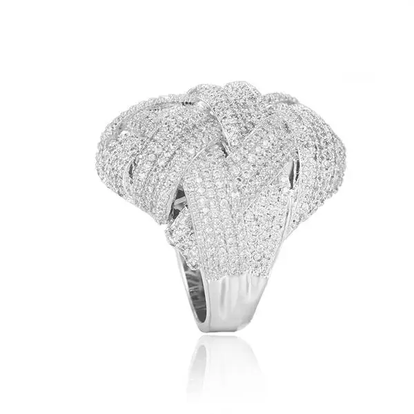Бренд missvikki роскошный индийский Дубай, Африканский стиль большие кольца для женщин Свадебное обручальное кольцо ювелирные изделия с полным благородным кубическим цирконием - Цвет основного камня: S 2