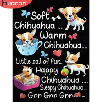 

HUACAN Cartoon Diamond Painting New Arrival Full Square/Round Diamond Mosaic Dog Embroidery Handmade Home Decoration