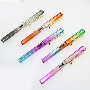 

1 Piece Exquisite Water Drop Gradient Pen Student Male And Female Models Gold Pen Portable Learning Office Fine Writing Tools