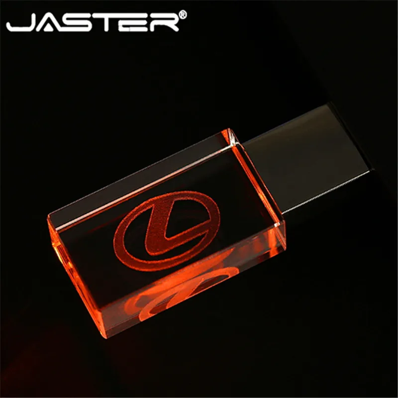 JASTER lexus crystal + металлический USB флеш накопитель Флешка 4 ГБ 8 16 32 64 Гб 128 Внешняя карта