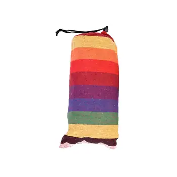 

200 x 80cm Portable Polyester & Cotton Hammock Red Strip free shipping to US