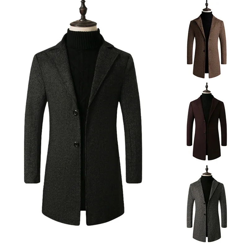 MoneRffi новые мужские шерстяные костюмы дизайнерские шерстяные Пальто повседневные зимние толстые теплые пальто ветровка куртки пальто Прямая