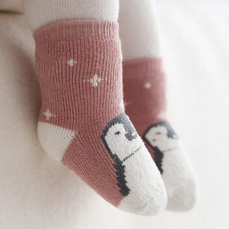 YNewborn Cotton Infant Anti-slip Socks Baby Socks Floor Socks Boys Girls Cute Cartoon Animal Baby Toddler Warm Socks