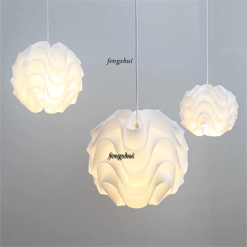 

Modern Minimalist LED PP Acrylic Pendant Lights Spherical Hanglamp Living Room Bedroom Restaurant Home Lighting Decor Fixtures