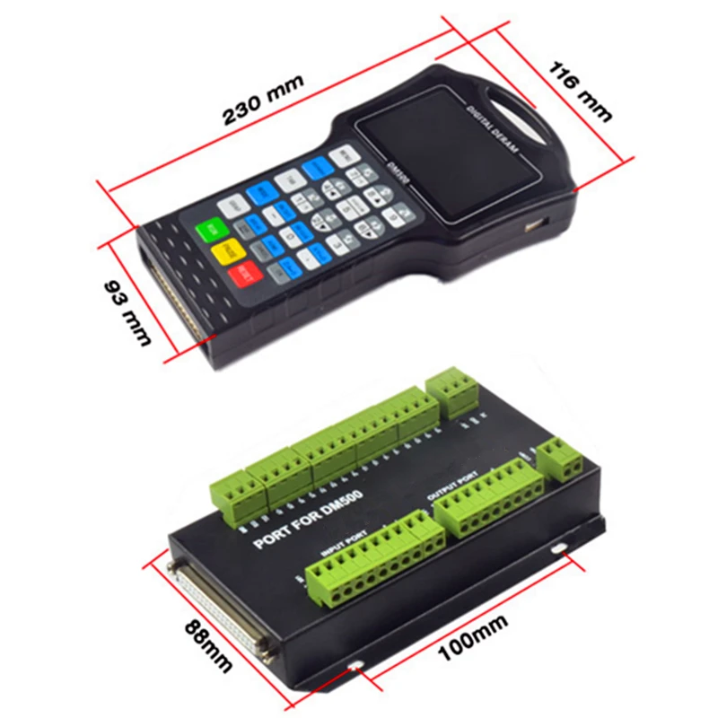 DM500 3 4 Axis Handheld DSP Manual CNC Controller 500KHz G code CAD/CAM Support USB Flash Disk for DIY milling machine