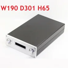 DAC carcasa de amplificador chasis de aluminio de alimentación caja DIY decodificador de D301 W190 H65 para AK4490 AK4495 DAC Dual de Control