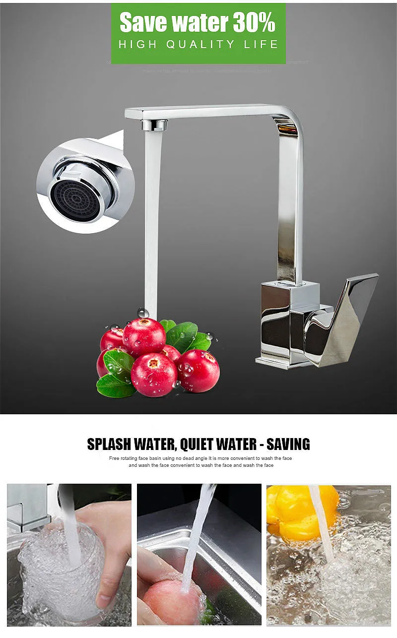 Design De Borracha Guindaste Montado Quente e Frio para Pias