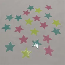 3 см 100 шт цветные 3D наклейки со звездами светится в темноте светящаяся Наклейка на стену s для детской комнаты Наклейка на стену украшение дома Наклейка