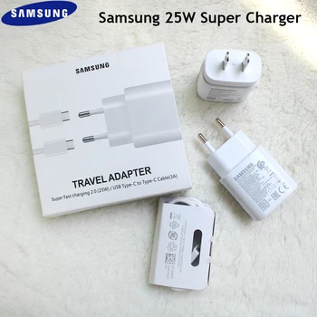 

Original Samsung Note 10 25W Super PD Fast USB Charger Dual Type C Cable for Galaxy A90 A80 A70 Note 10 10+ S11e S11+ S10+ S10e