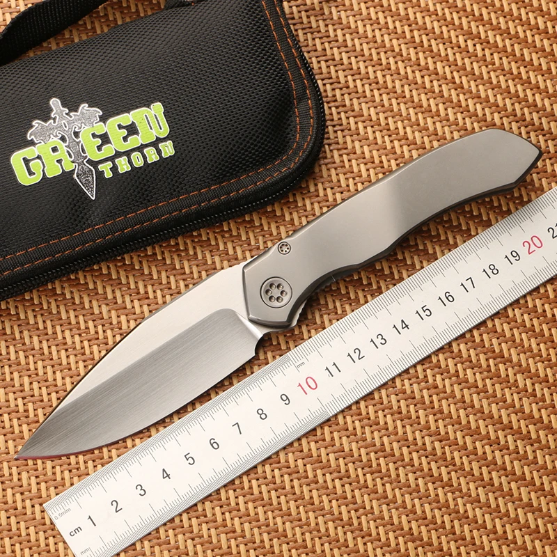 Складной нож Green thorn Amax s35vn клинок из титанового сплава с рукояткой для кемпинга