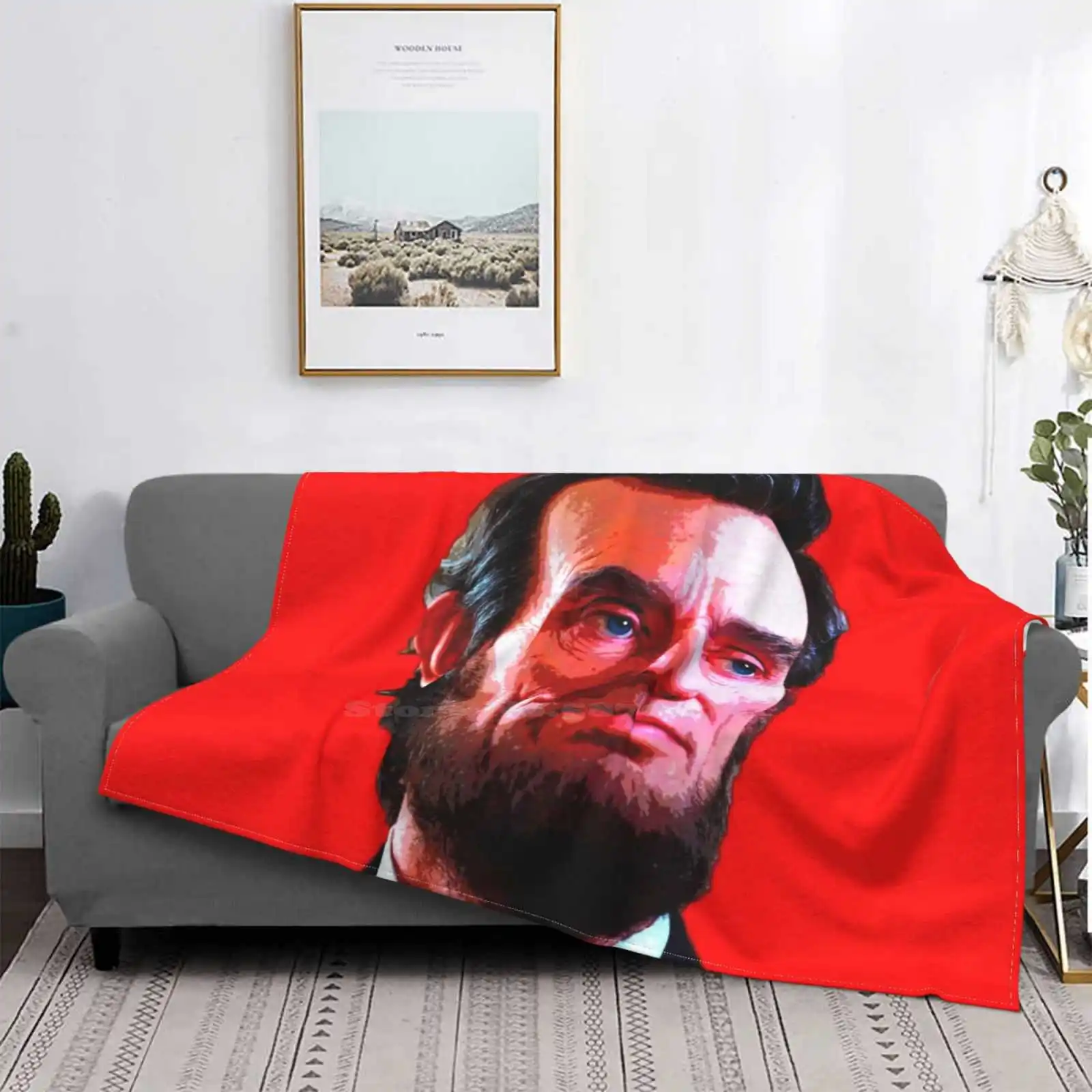 Abraham Lincoln Air Conditioning Soft Coperta Abe Lincoln Lincoln Lincoln Lincoln President Usa Civil War 1865