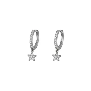

New Star Earrings Zircon rhodium-plated earrings fashion jewelry for women