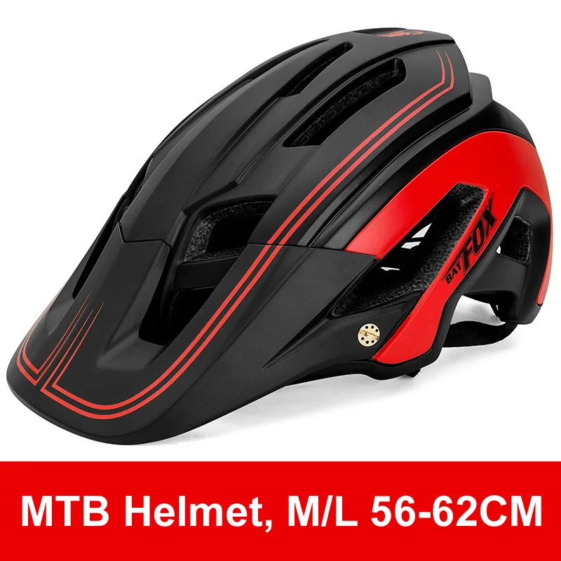 Batfox велосипедный шлем ультралегкий велосипедный шлем Casco Ciclismo интегрально-Формованный велосипедный шлем дорожный горный MTB шлем 56-62 см - Цвет: 10