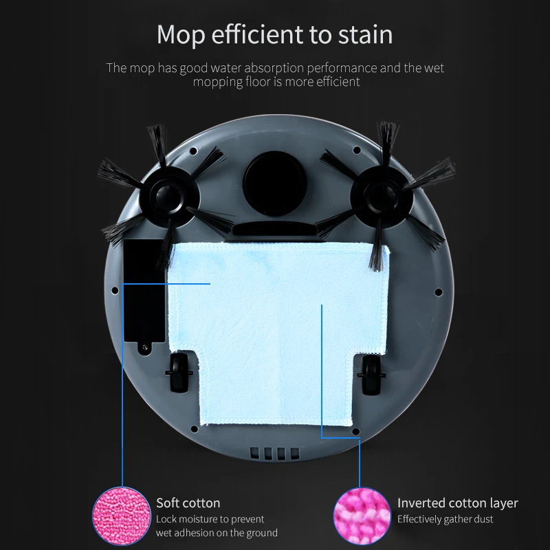 Автоматический Интеллектуальный робот для уборки, антивибрационное колесо, дизайнерский пылесборник, подметальный робот, бытовой электрический пылесос