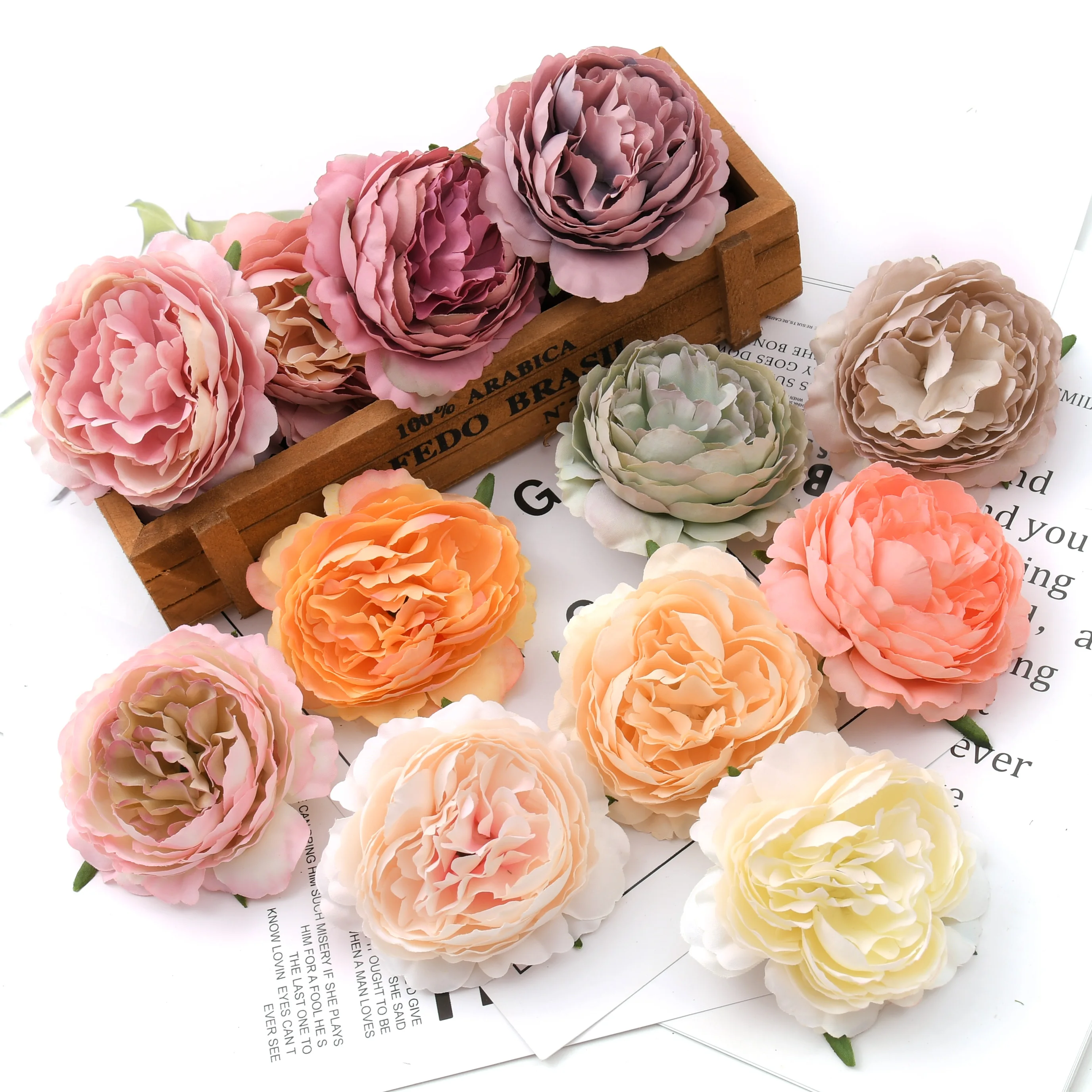 30 sztuk 8cm piwonia sztuczny jedwabny kwiat głowy do dekoracji ślubnych DIY pudełko na prezent, wieniec Scrapbooking, rzemiosło sztuczne kwiaty 4 30 sztuk 8cm piwonia sztuczny jedwabny kwiat głowy do dekoracji ślubnych DIY pudełko na prezent, wieniec Scrapbooking, rzemiosło sztuczne kwiaty 4
