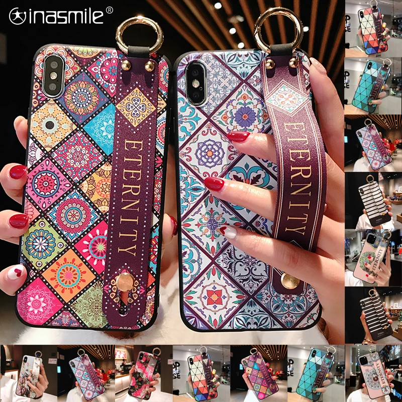 

Pretty Strap phone case For Huawei P30 P20 Pro lite P10 plus Mate 10 20 30 cover Nova 3 5i 4e Honor 20 P smart 2019 y7 y9 coque