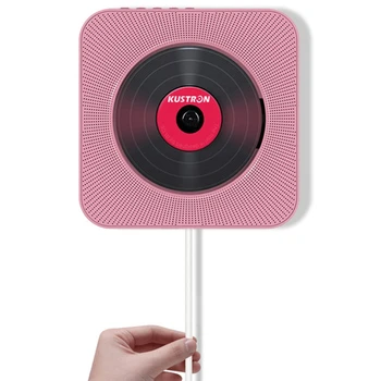 

Kustron Wall Mounted Bluetooth Cd Player Bluetooth Prenatal Speaker Student English Learning Machine Hifi Speaker Usb Drive Play