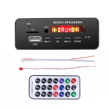 Wireless MP3 Bluetooth Decoder Board 5V 12V USB FM AUX TF SD Card MP3 Player Music Module Car Radio Speaker With Remote Control