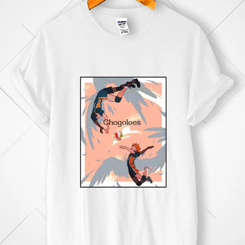 Haikyuu рубашка воллейхината Fly Karasuno Спорт сёнэн аниме хип-хоп Футболка мужская для