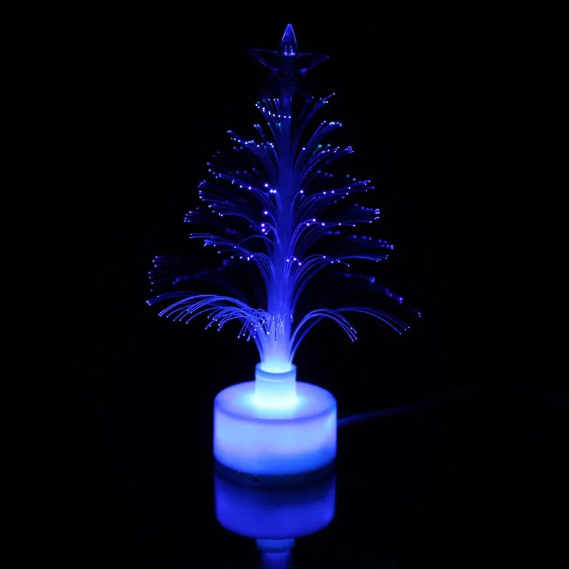  Smuxi Mini USB LED Night Light Color Changing Fiber Optical LED Light Christmas Tree Lamp Home Deco - 4000060606716