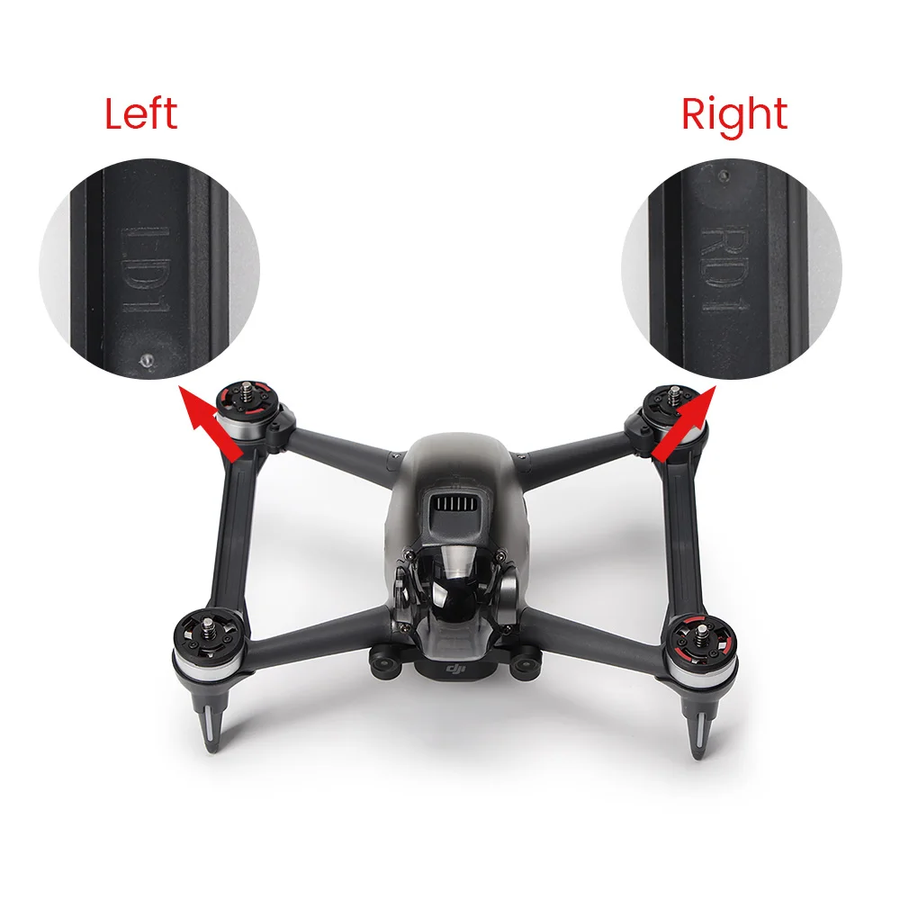 Originale FPV Drone Motore Braccio Sinistro Posteriore/Destra Anteriore/Posteriore Destra/Anteriore Sinistra/OEM Braccio Ricambio Parti di Ricambio per DJI FPV Drone (Braccio Posteriore Destra