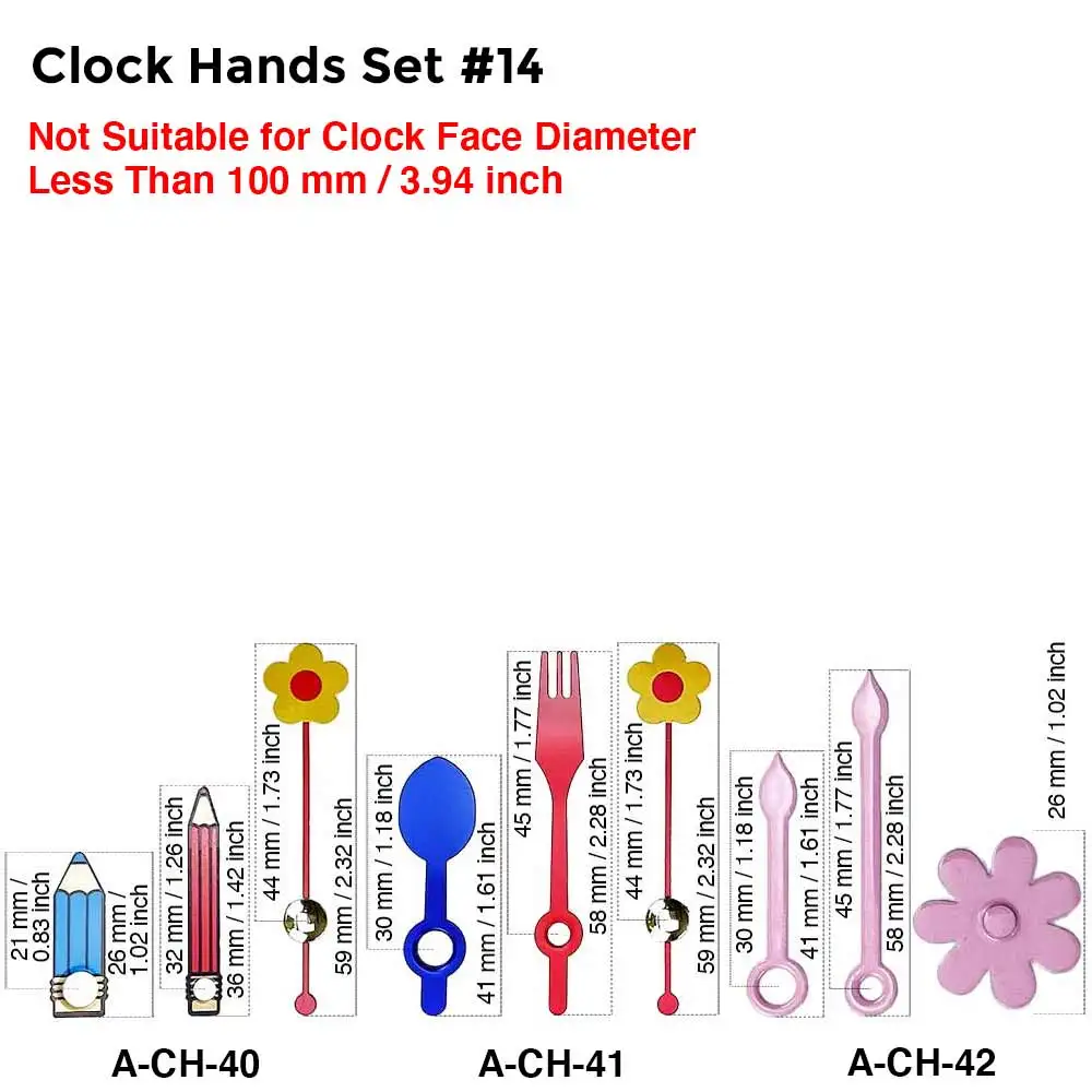 MCDFL Wall Clock Mechanism Long Shaft Silent Watch Hands Quartz Clockwork DIY Table Clocks Movement Machinery Kit Repair Parts 