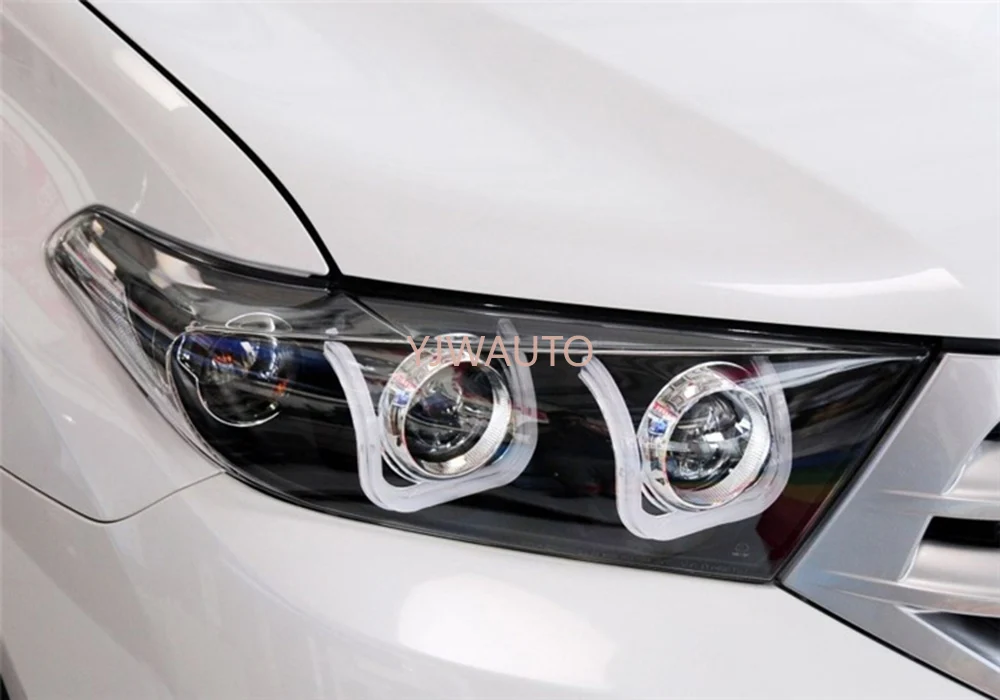 For Toyota Highlander 2012 ~ 2014 Car Headlight Clear Lens Auto Shell Cover