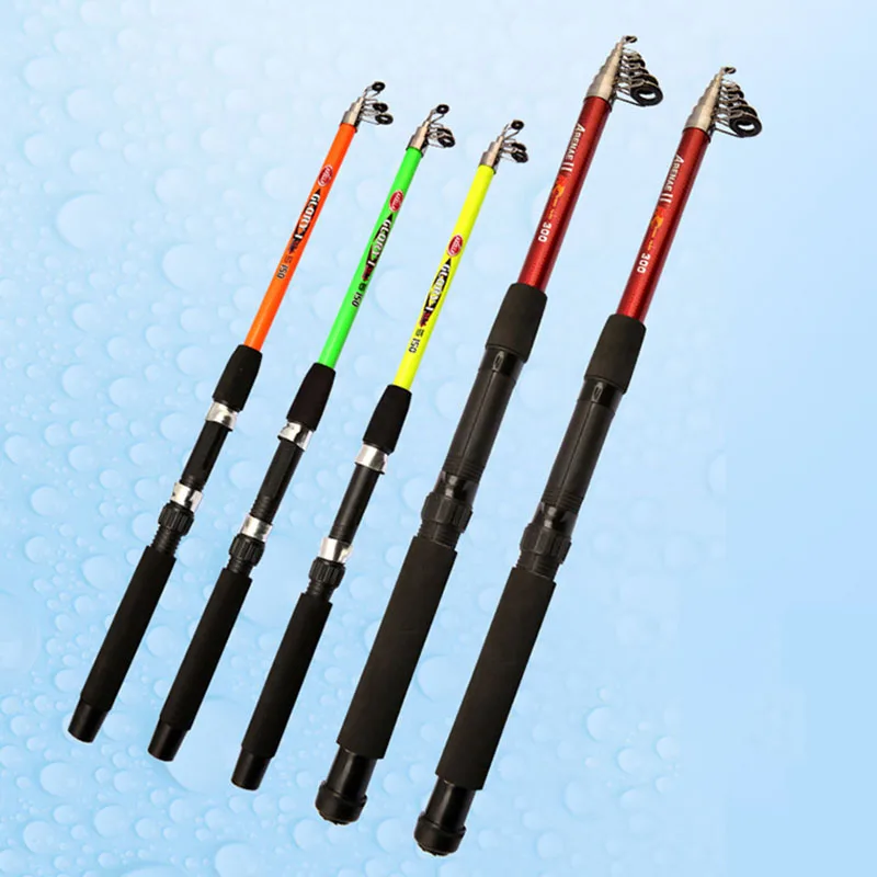 1.5M/1.8M Canna Da Pesca Telescopica Portatile Canna Da Pesca Alla Carpa Alimentatore Hard Frp Canna Da Pesca Telescopica In Fibra Di Carbonio Canna D